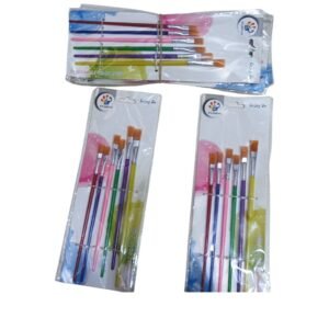 6pcs paint brushes for school art and creative projects