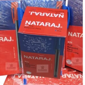 nataraj 621 fine ballpoint pens – full box of 50 (blue)