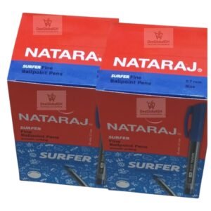 nataraj surfer fine ballpoint pens – full box of 50 (blue)